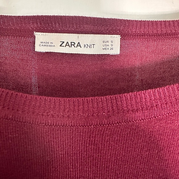 Zara Women’s Sweater Lightweight Knit Long Sleeve Size S - Picture 2 of 8